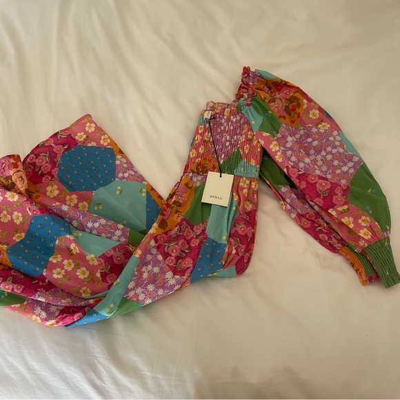 Spell Freda Shirred Midi Dress - Picture 8 of 12